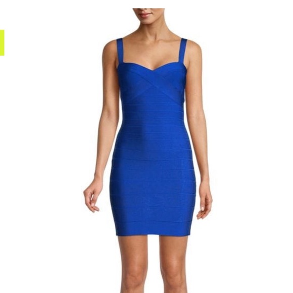 HERVE LEGER Bandage Bodycon Dress (L) - Picture 1 of 15